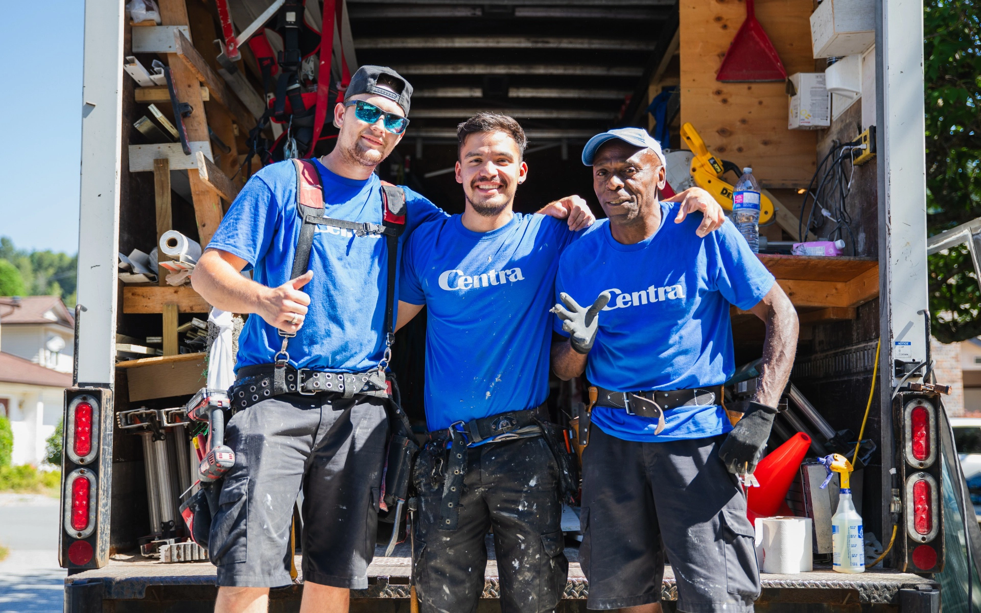 Window Installers happily posing for a photo